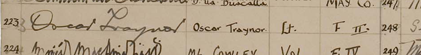Oscar Traynor Signature