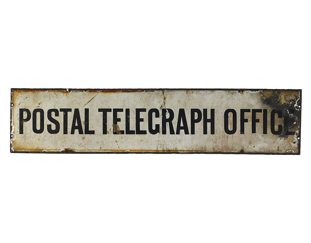 Postal Telegraph Office Sign, GPO